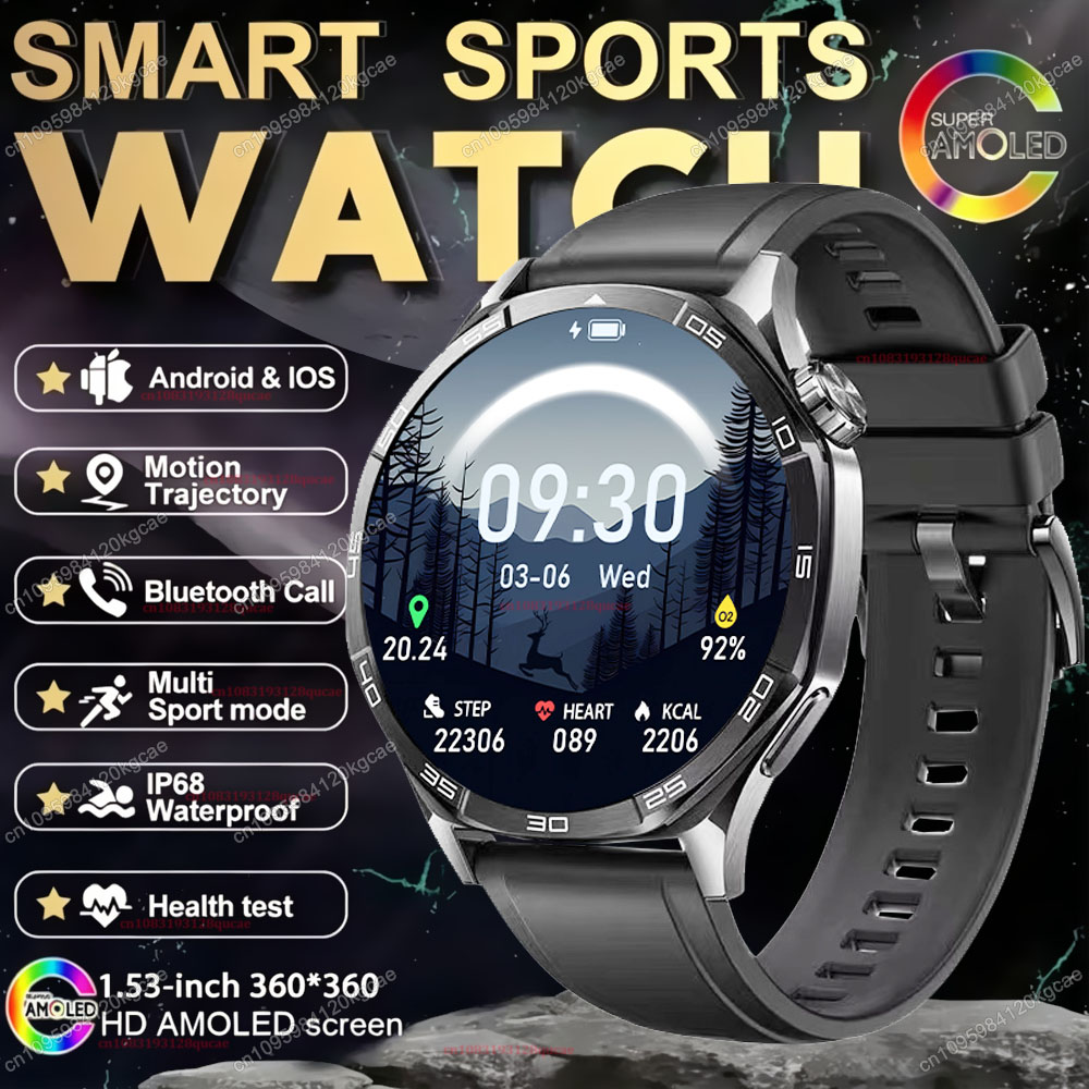 Phase Esports & Gaming Festival - 新型ウォッチ7 Pro Bluetooth通話対応スマートウォッチ 1.53インチAOMLEDディスプレイ 健康管理機能付きフィットネストラッカー IP68防水